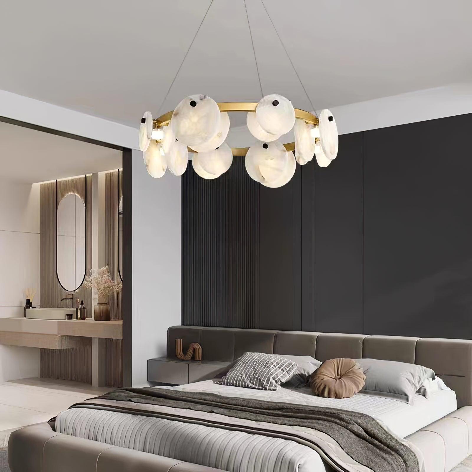 Jase Alabaster Chandelier-Neutral Decor