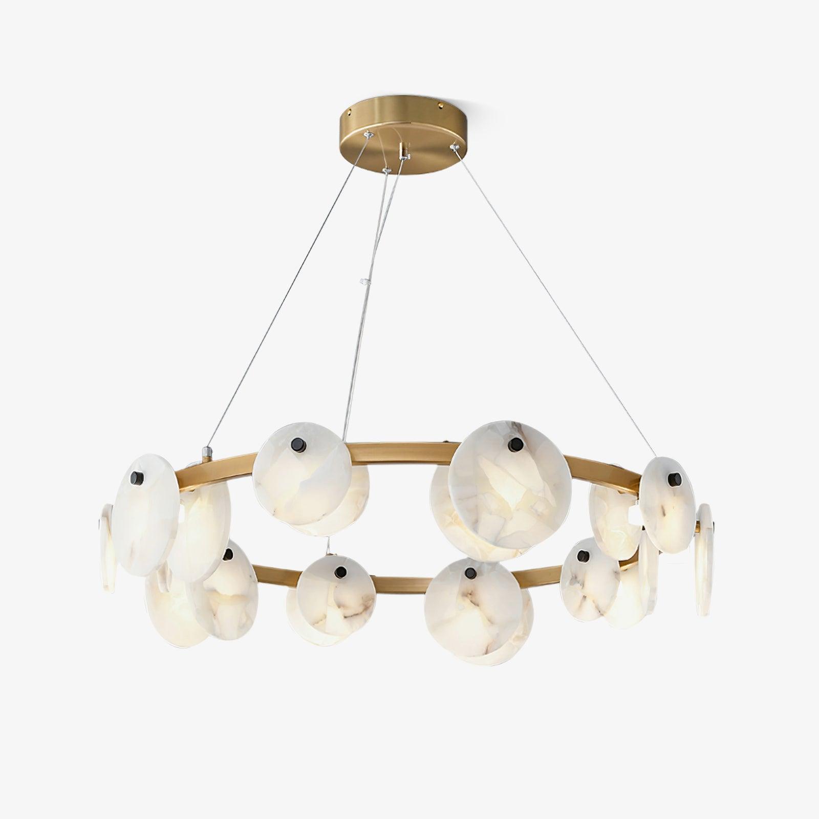Jase Alabaster Chandelier-Neutral Decor