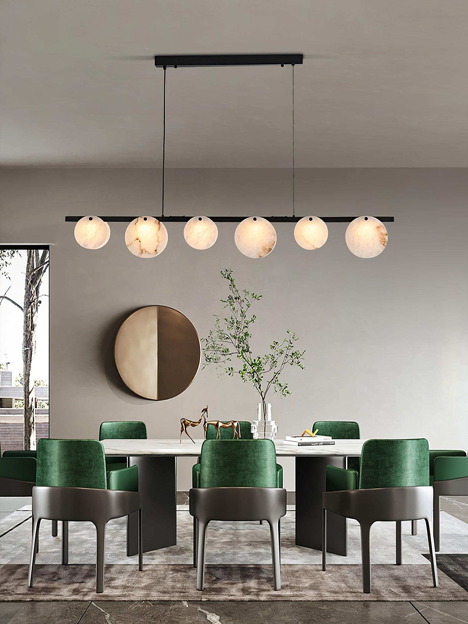 Olirel Linear Alabaster Pendant Light-Neutral Decor