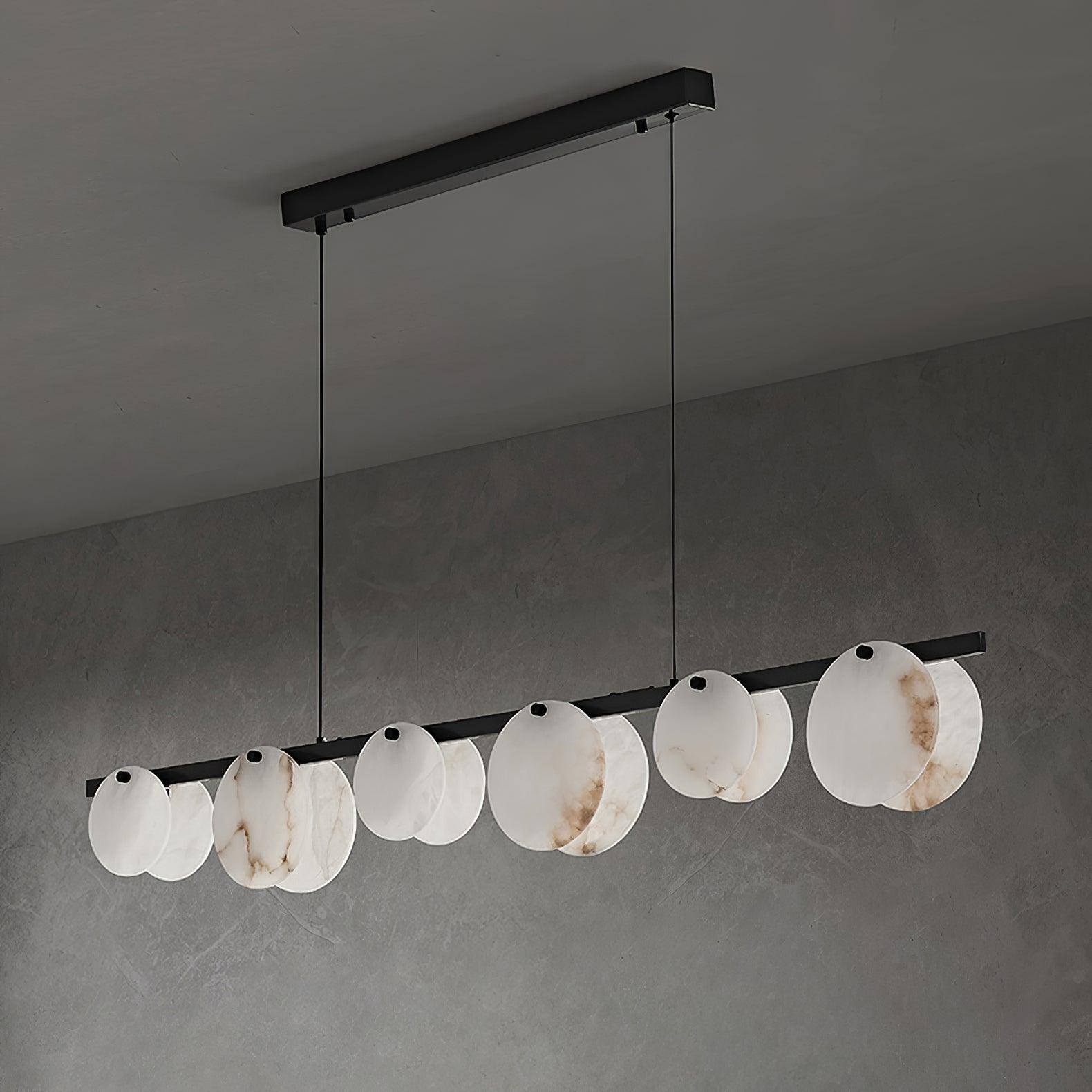 Olirel Linear Alabaster Pendant Light-Neutral Decor