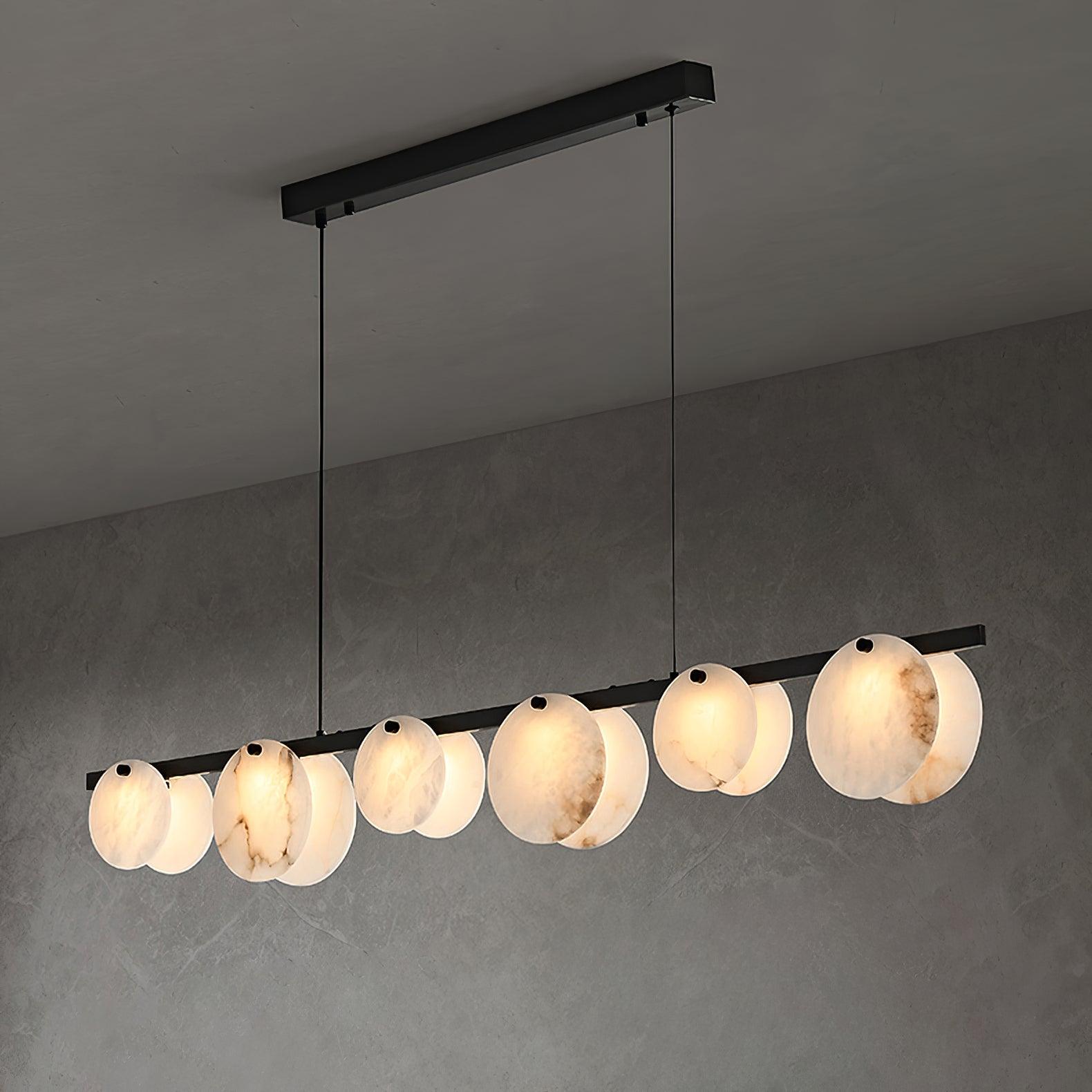 Olirel Linear Alabaster Pendant Light-Neutral Decor