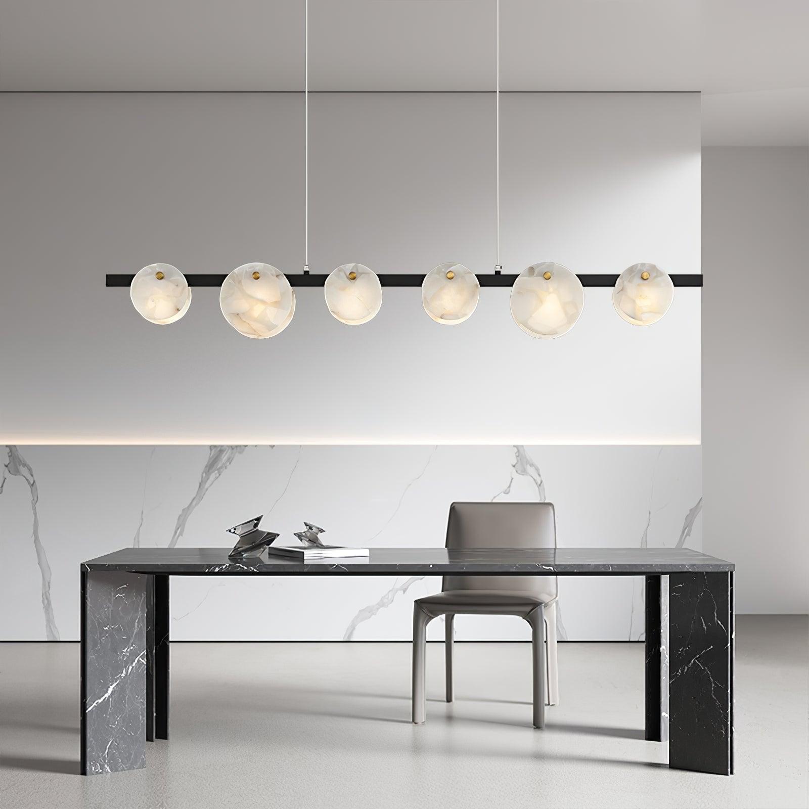 Olirel Linear Alabaster Pendant Light-Neutral Decor