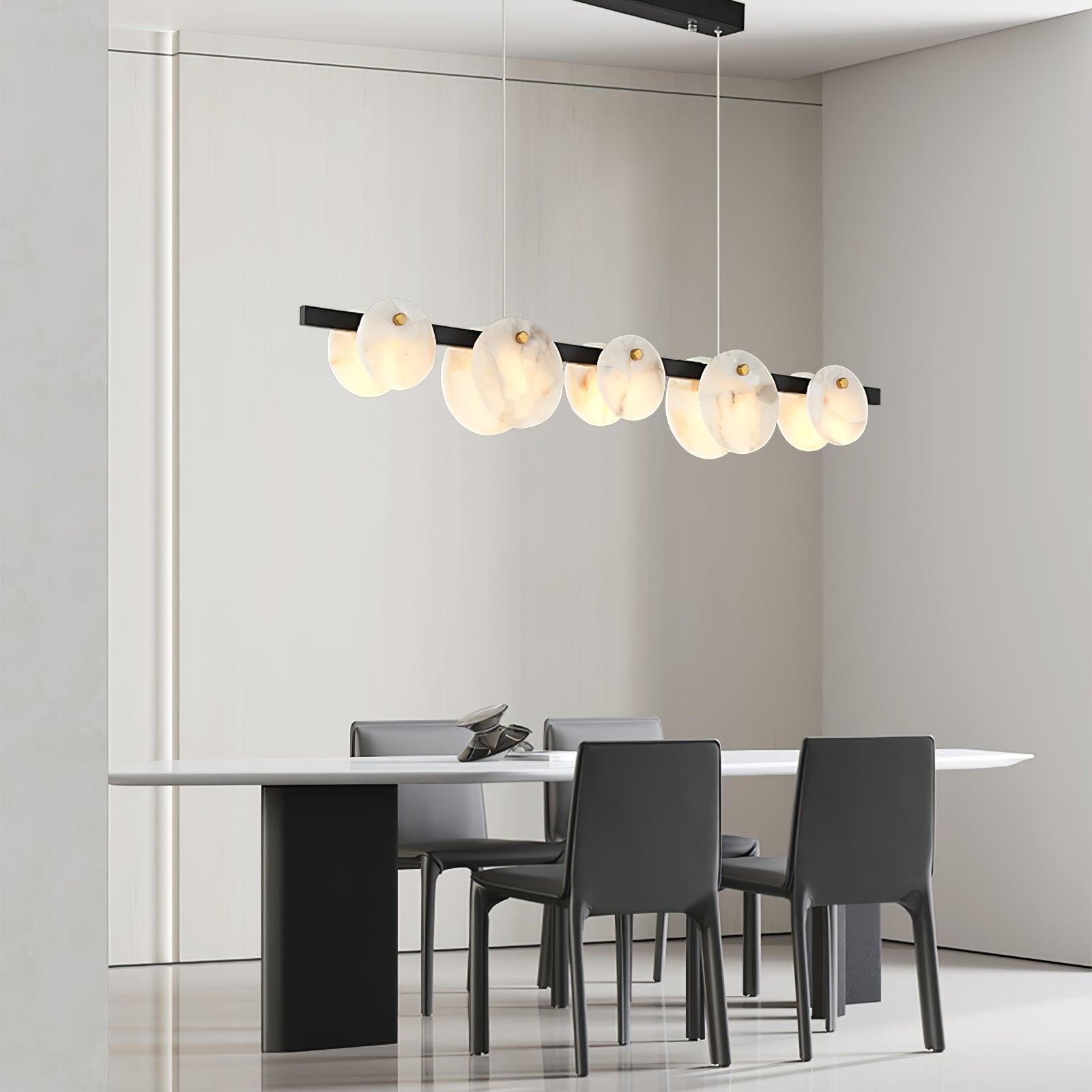 Olirel Linear Alabaster Pendant Light-Neutral Decor