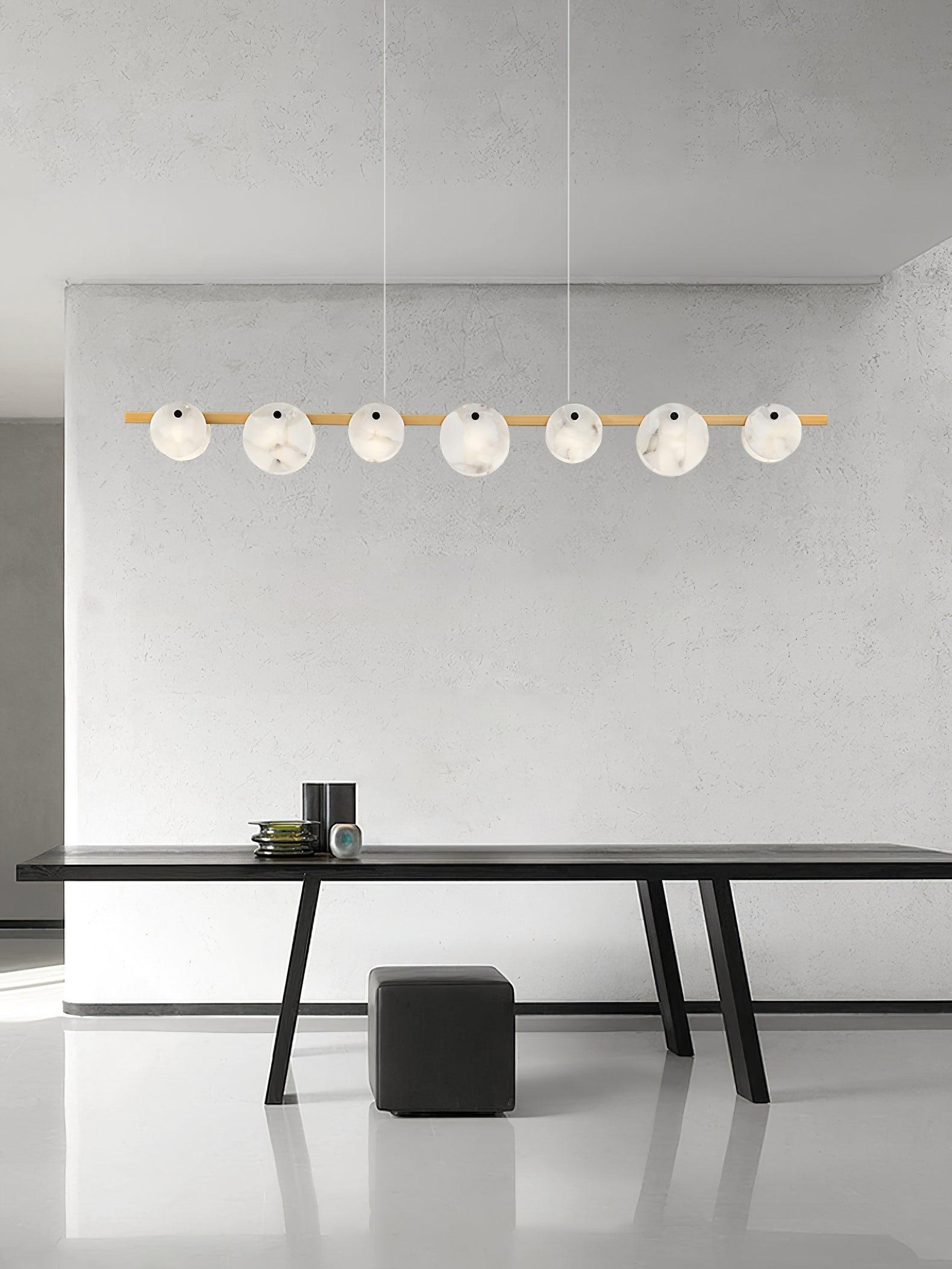Olirel Linear Alabaster Pendant Light-Neutral Decor