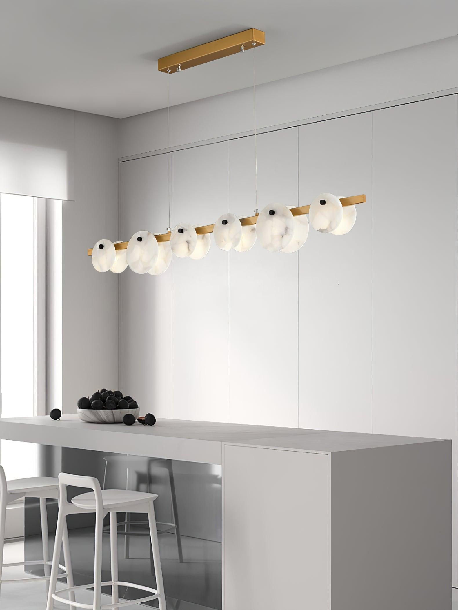 Olirel Linear Alabaster Pendant Light-Neutral Decor
