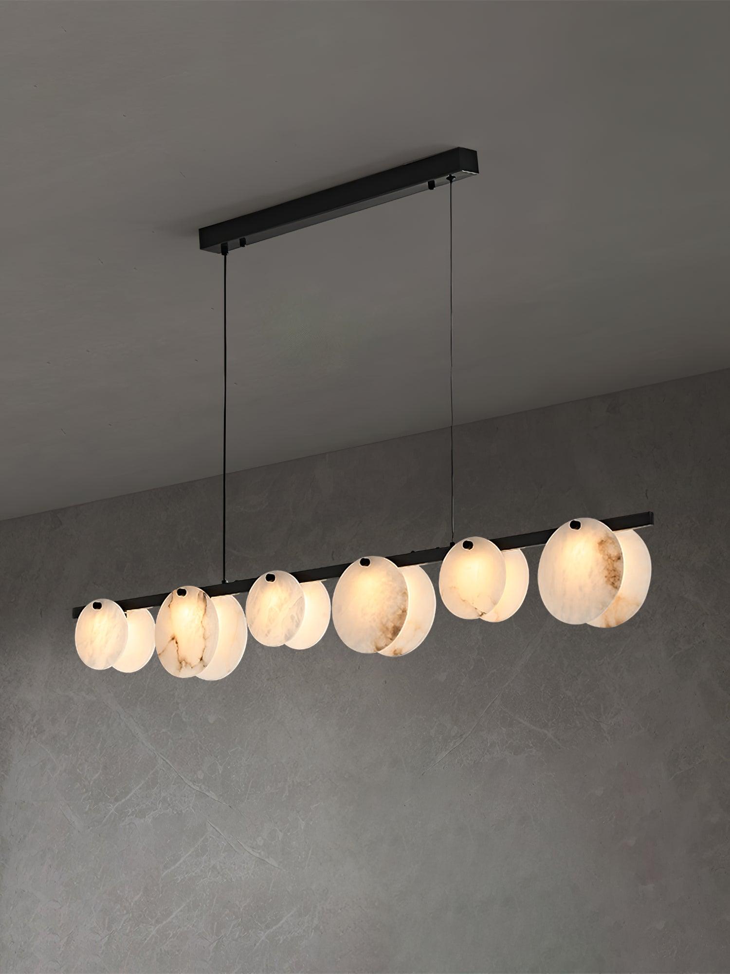 Olirel Linear Alabaster Pendant Light-Neutral Decor
