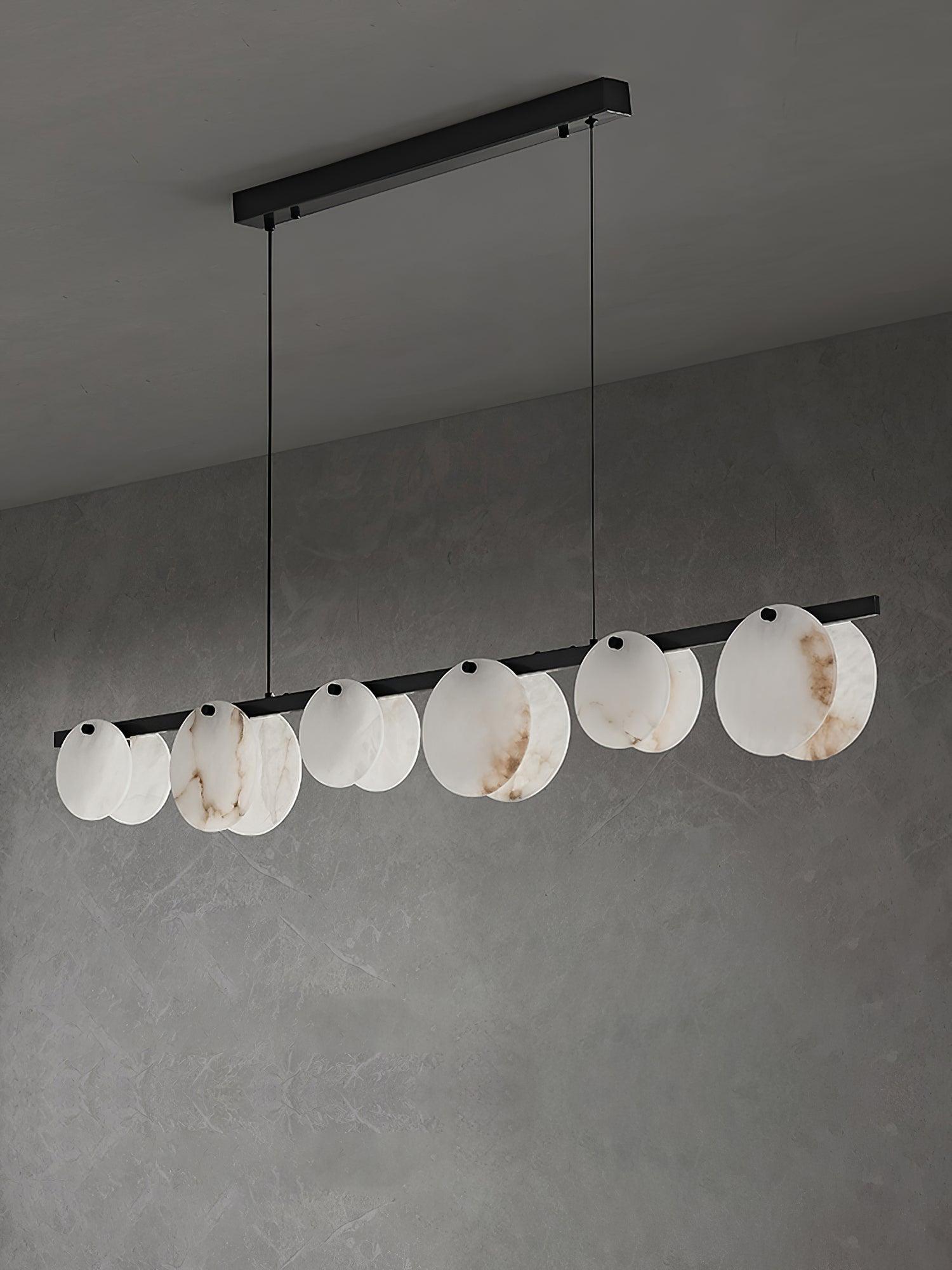 Olirel Linear Alabaster Pendant Light-Neutral Decor