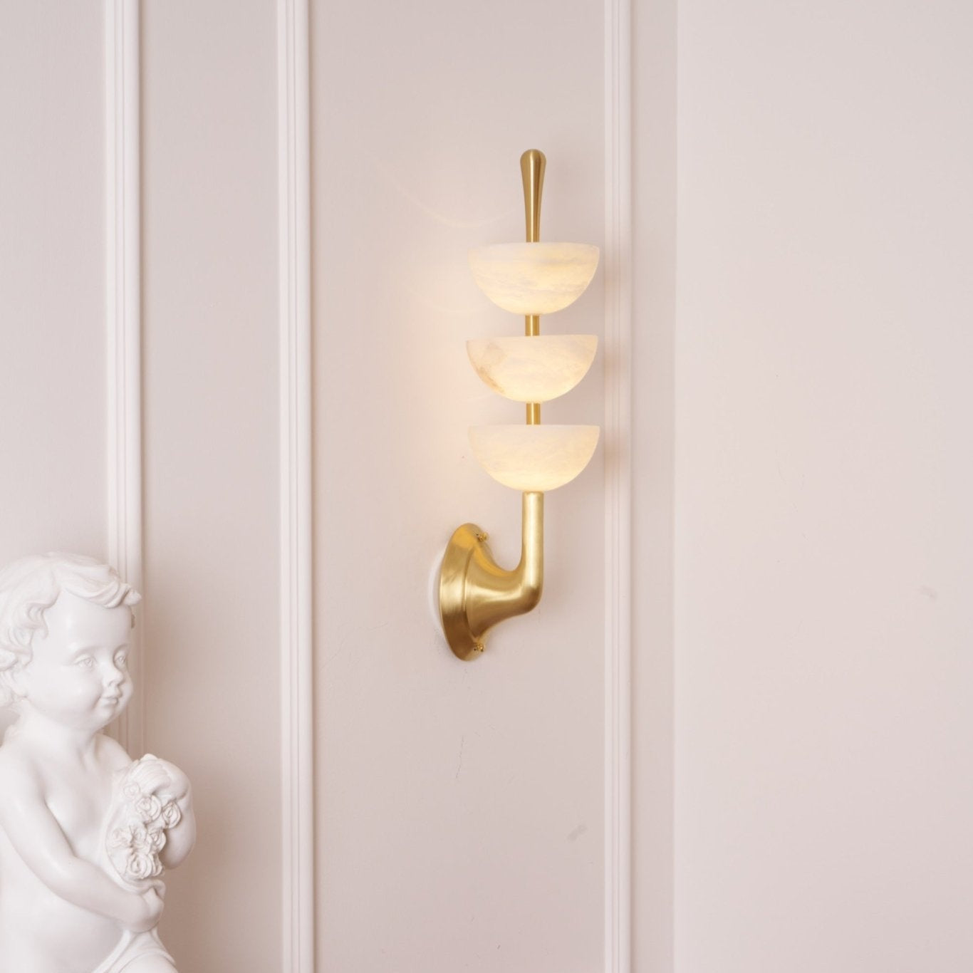 Ulmiraris Alabaster Wall Light-Neutral Decor