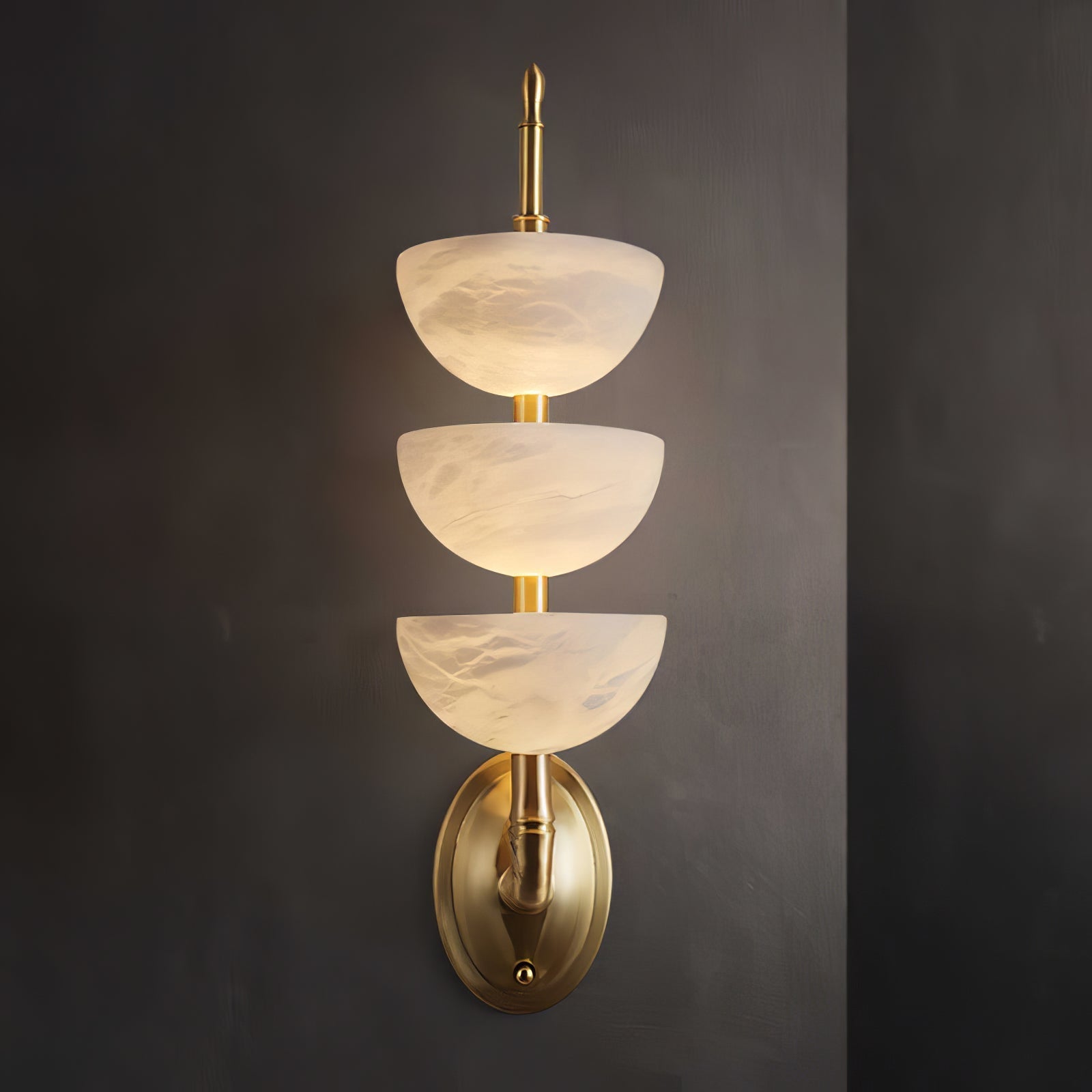Ulmiraris Alabaster Wall Light-Neutral Decor