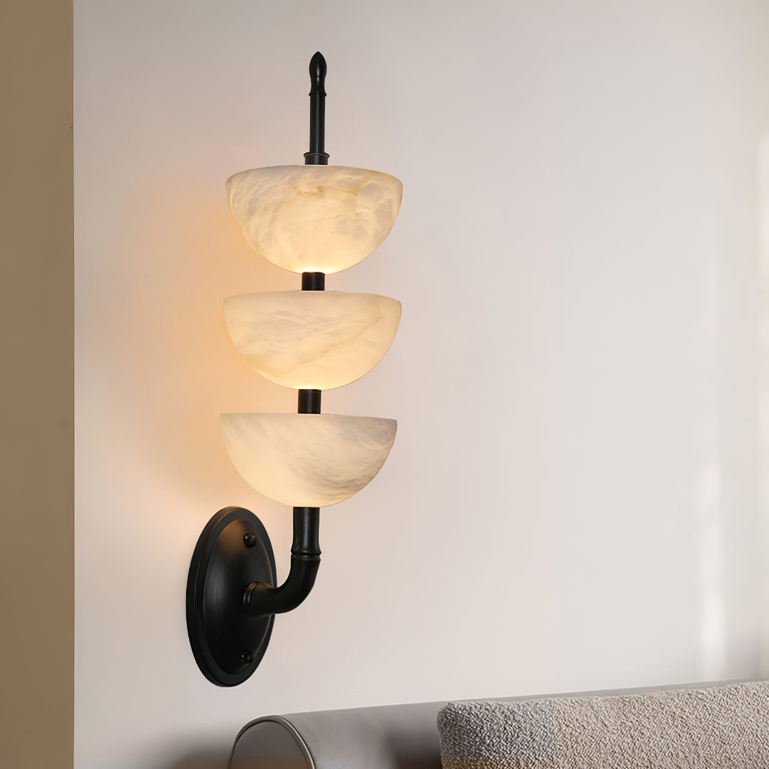 Ulmiraris Alabaster Wall Light-Neutral Decor