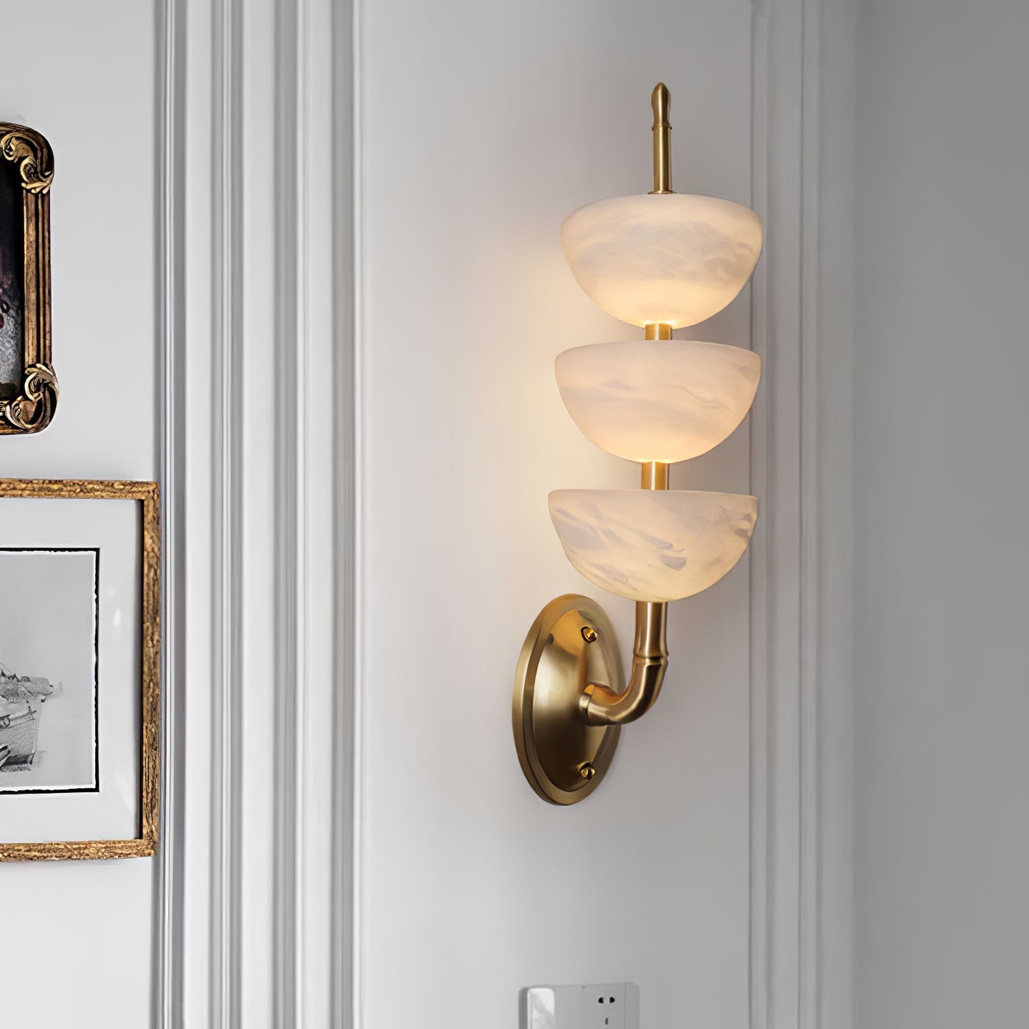 Ulmiraris Alabaster Wall Light-Neutral Decor