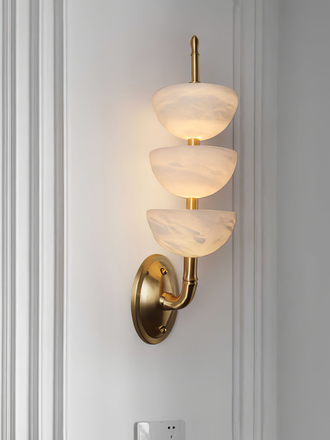 Ulmiraris Alabaster Wall Light-Neutral Decor