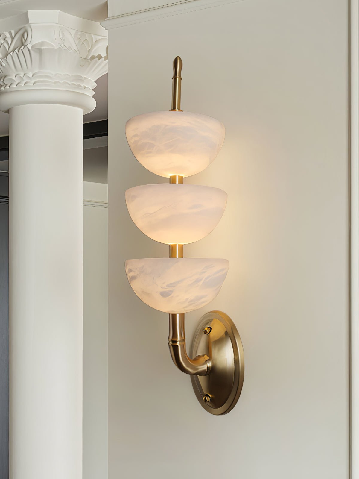 Ulmiraris Alabaster Wall Light-Neutral Decor