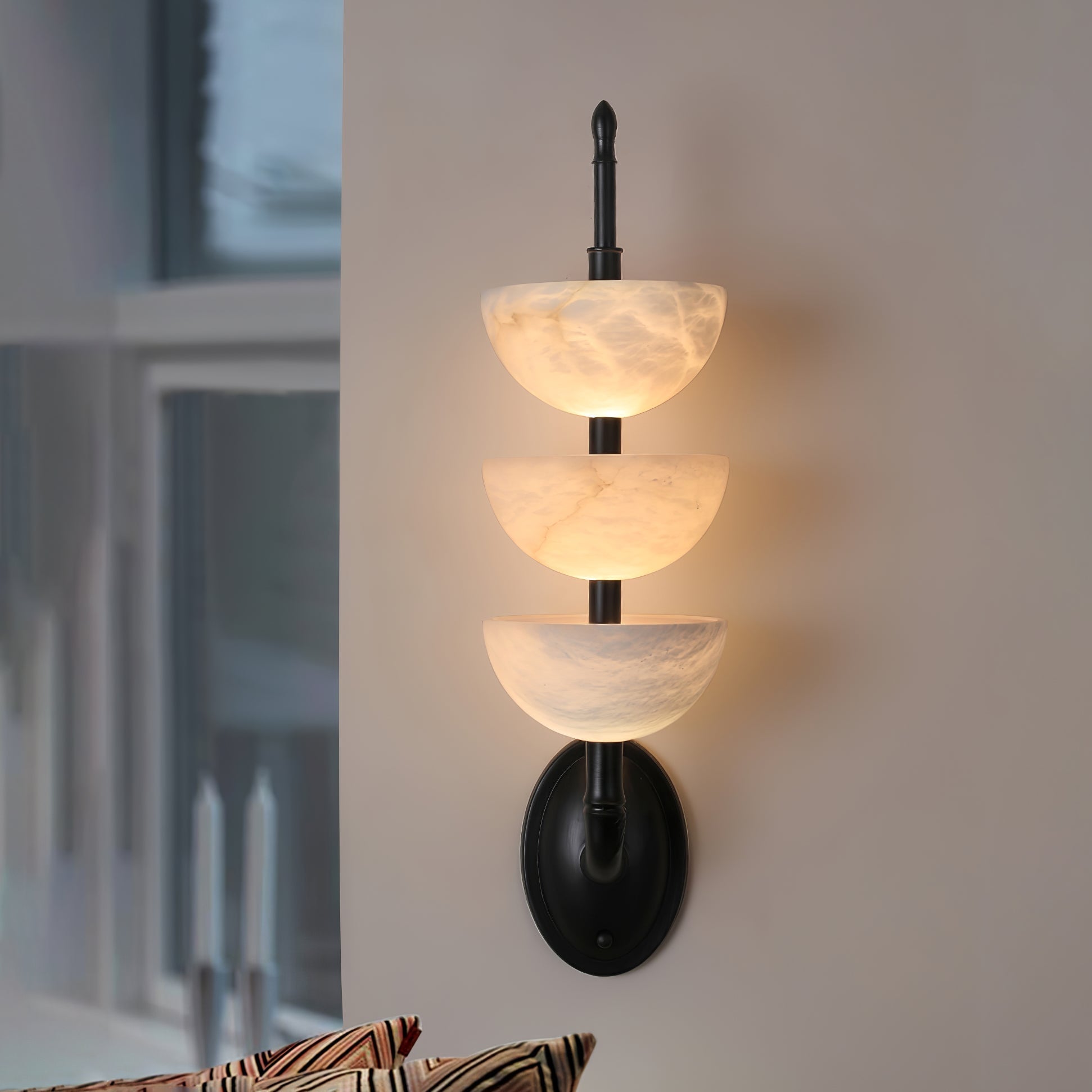 Ulmiraris Alabaster Wall Light-Neutral Decor