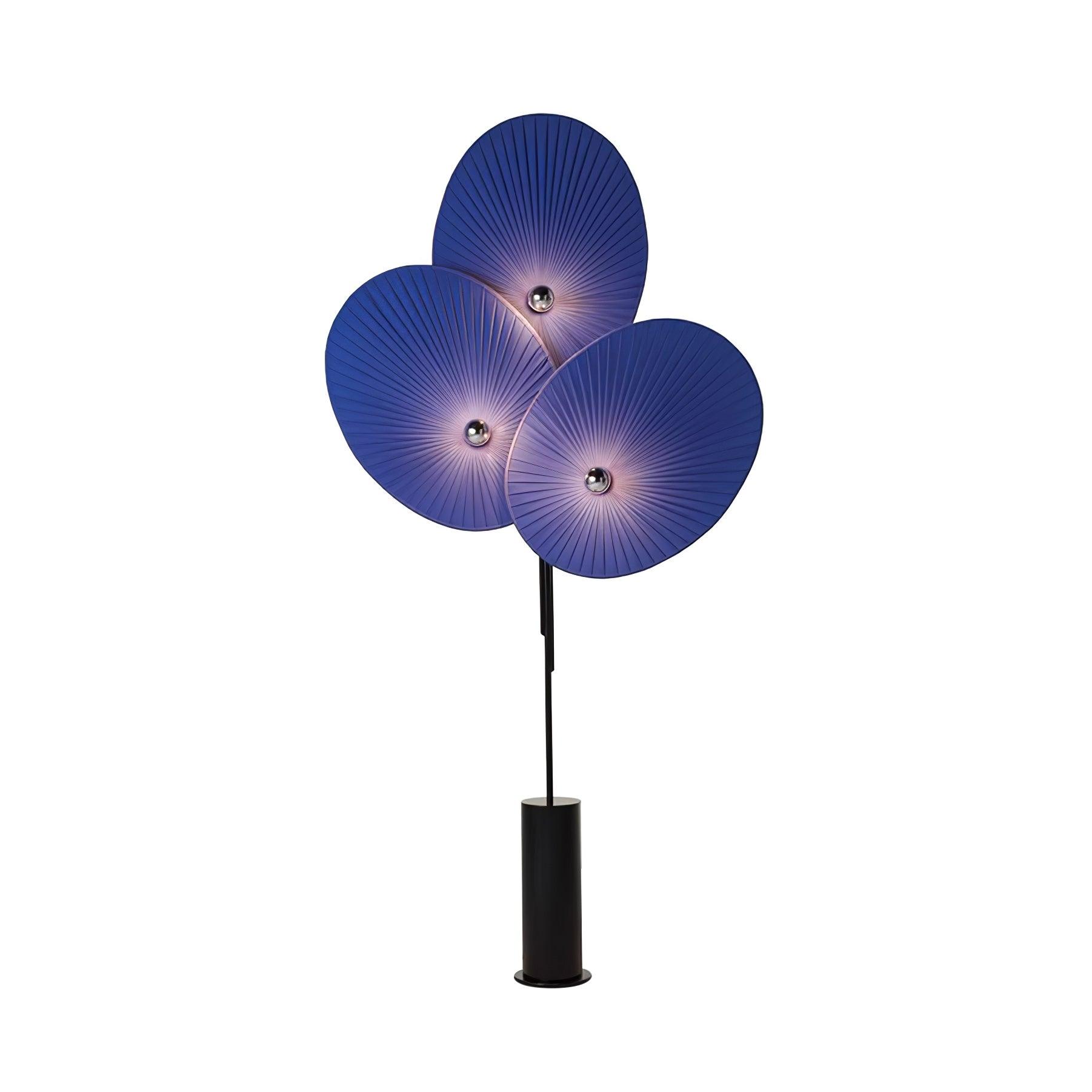 Scarlet Petal Fabric Floor Lamp-Neutral Decor