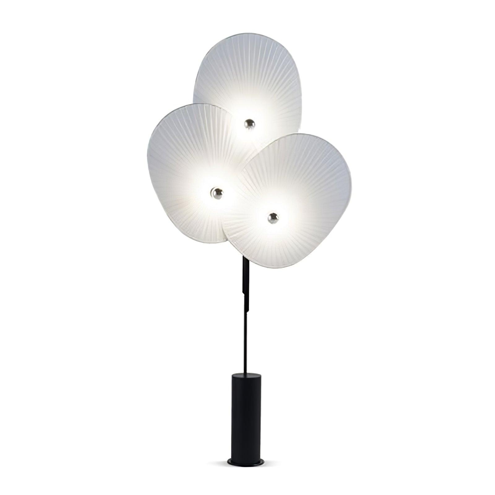 Scarlet Petal Fabric Floor Lamp-Neutral Decor