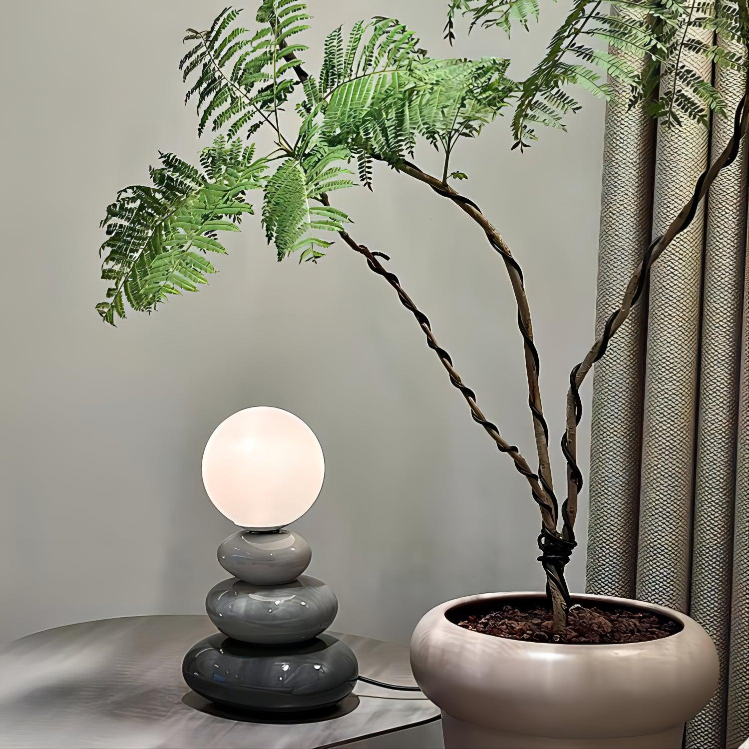 Devenu Ceramics Playful Table Lamp-Neutral Decor