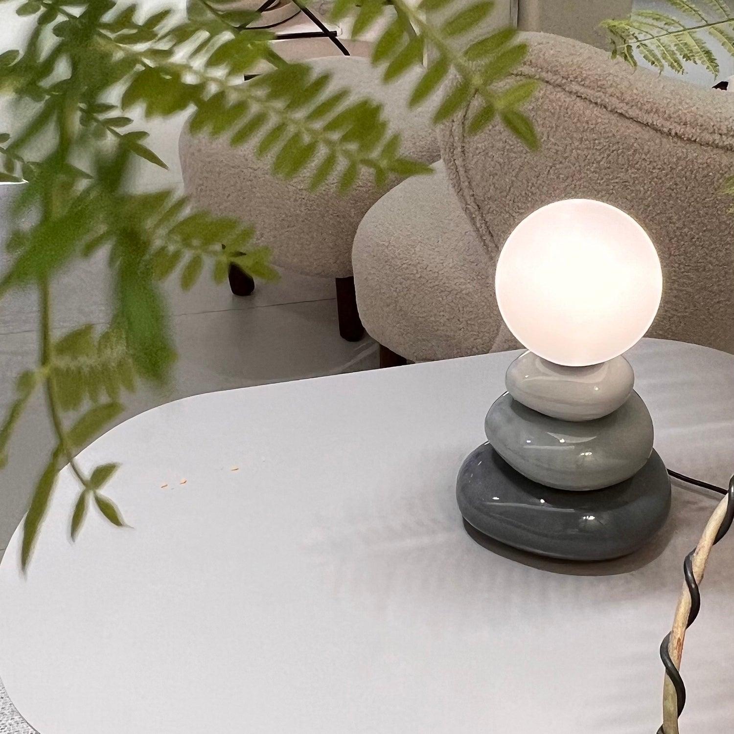 Devenu Ceramics Playful Table Lamp-Neutral Decor