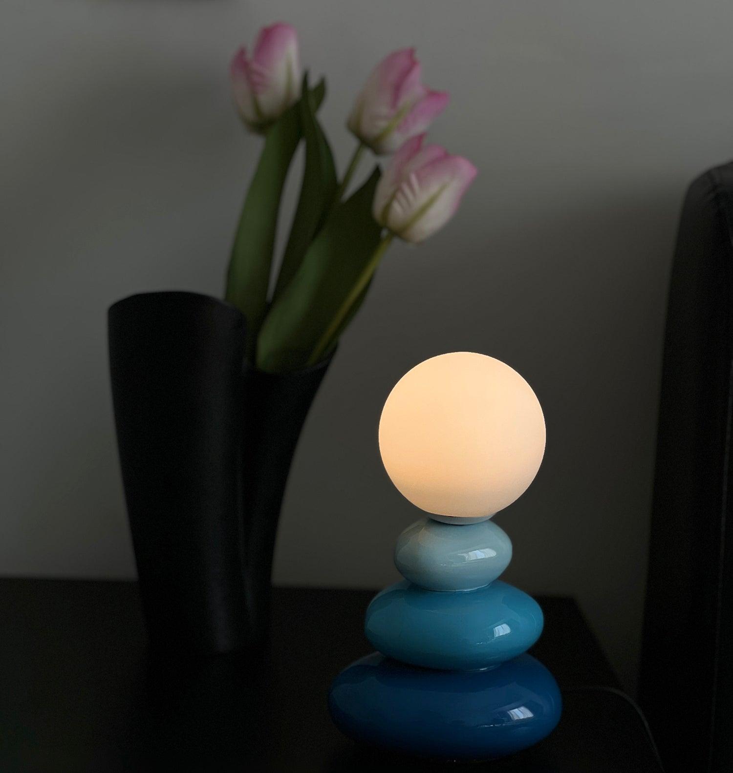 Devenu Ceramics Playful Table Lamp-Neutral Decor