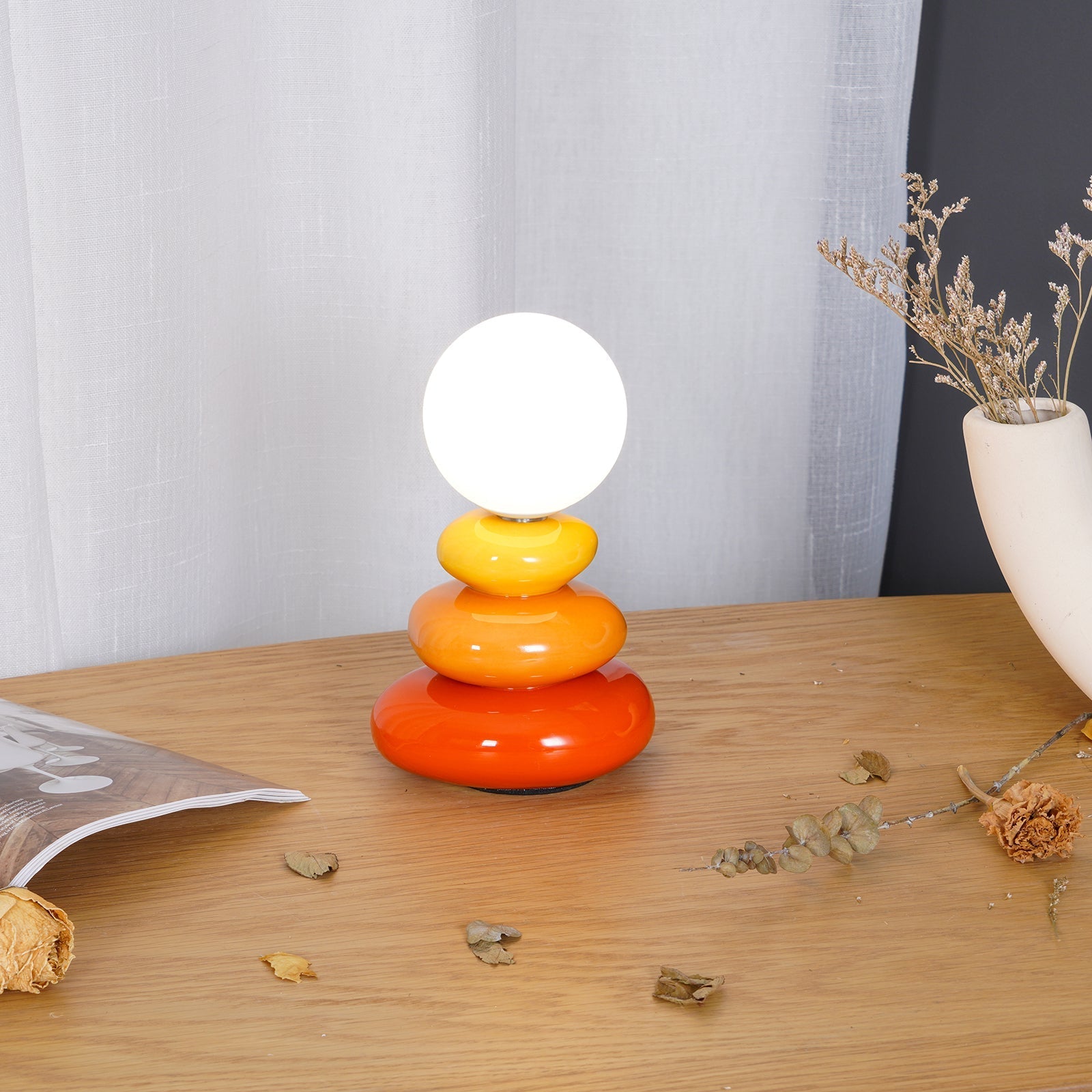 Devenu Ceramics Playful Table Lamp-Neutral Decor