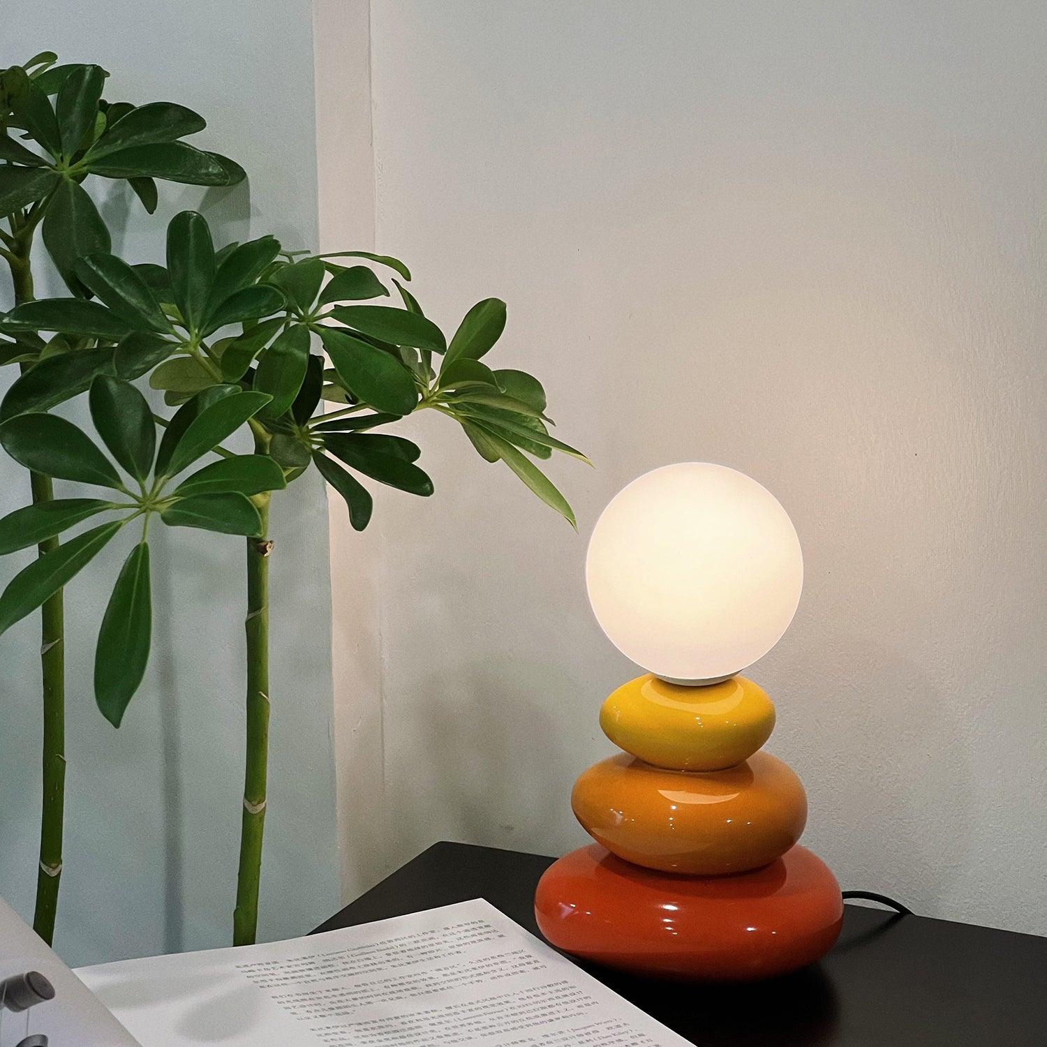 Devenu Ceramics Playful Table Lamp-Neutral Decor