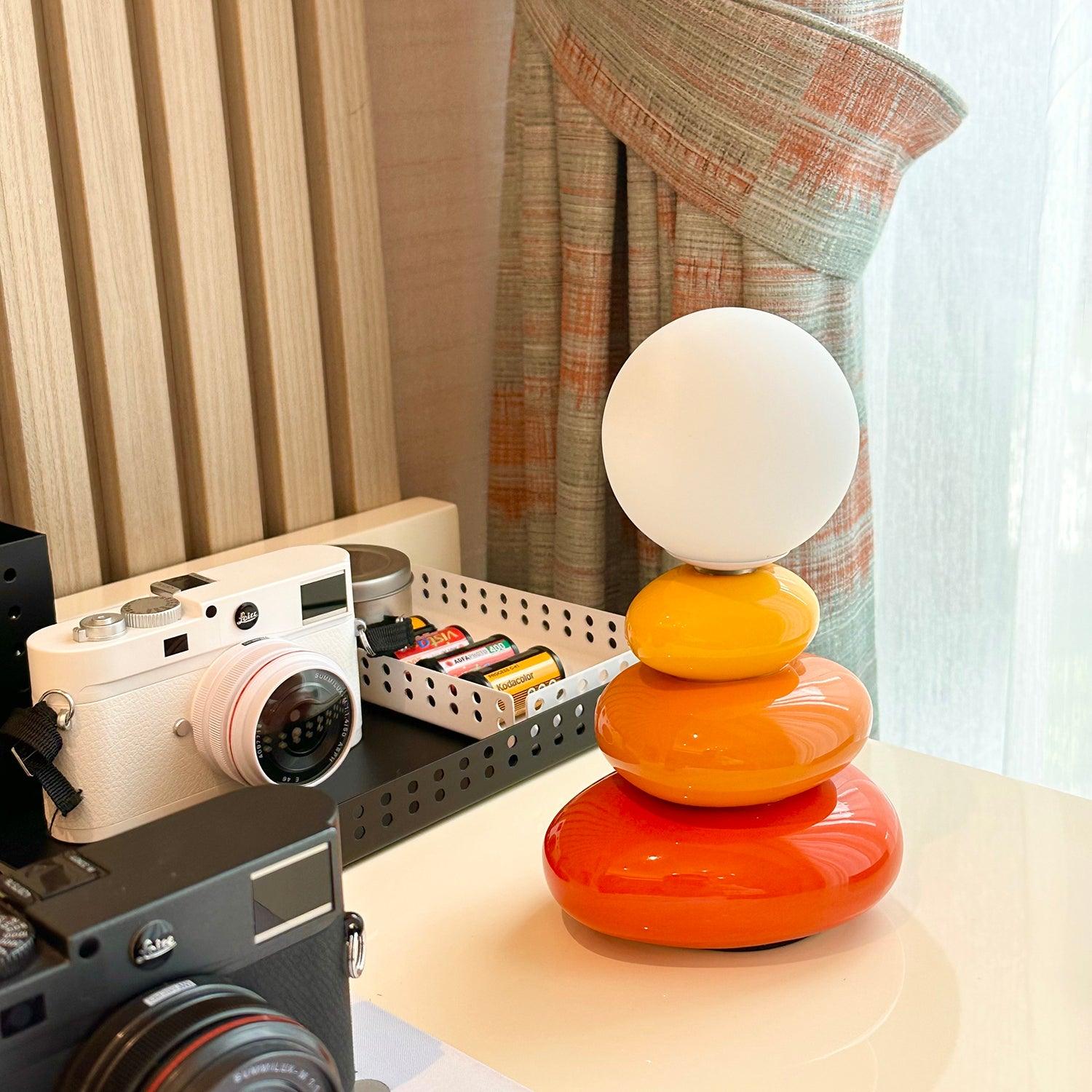 Devenu Ceramics Playful Table Lamp-Neutral Decor