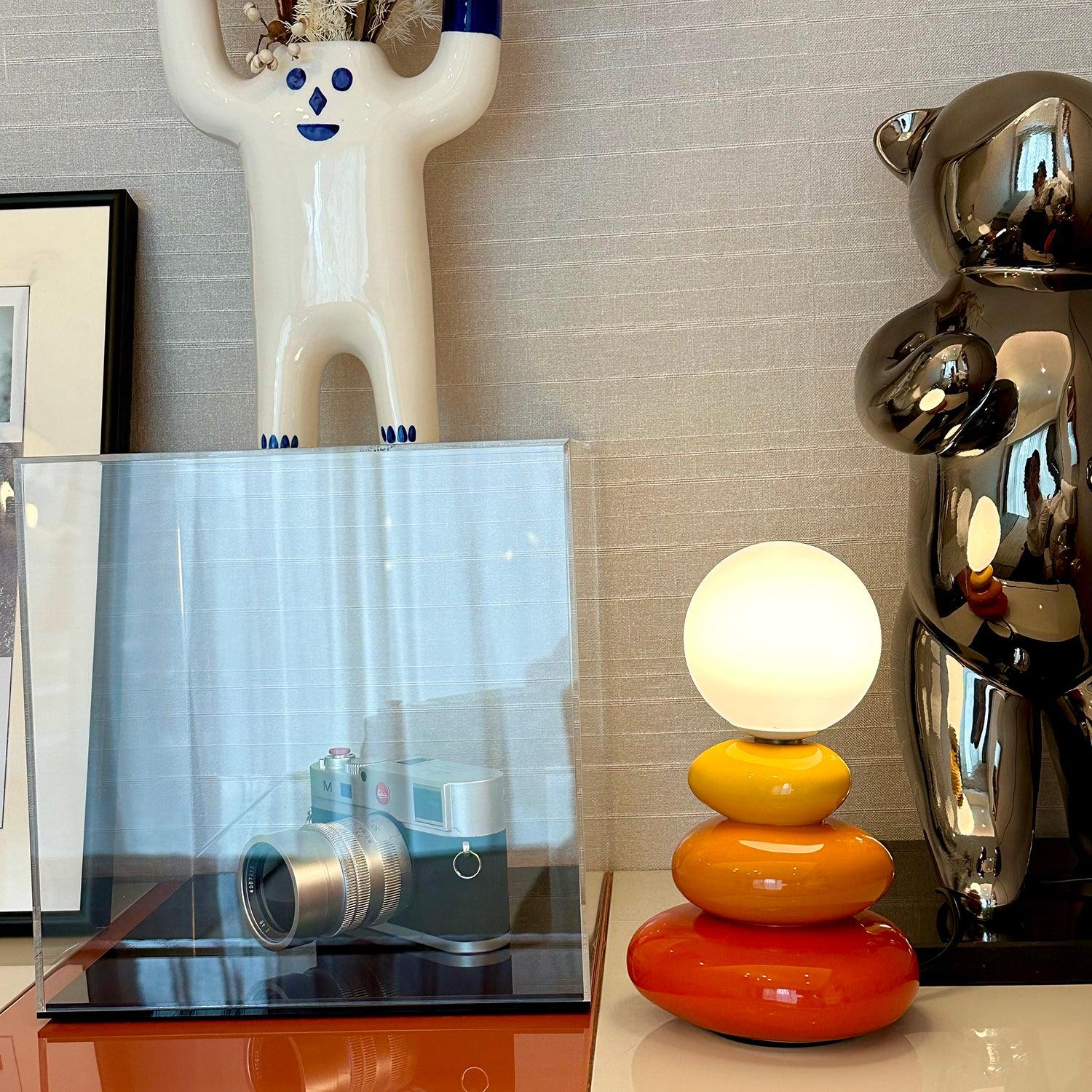 Devenu Ceramics Playful Table Lamp-Neutral Decor