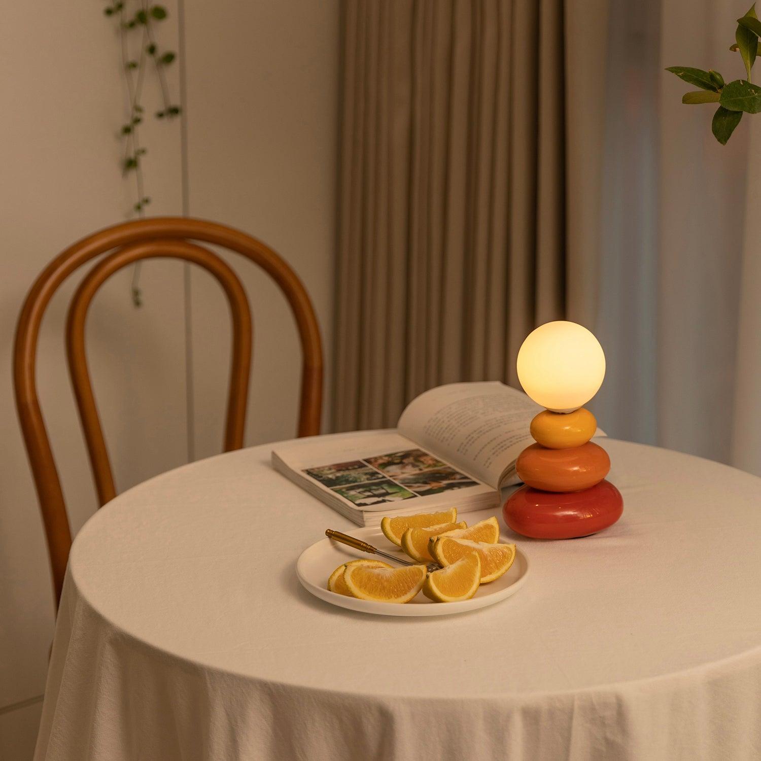 Devenu Ceramics Playful Table Lamp-Neutral Decor