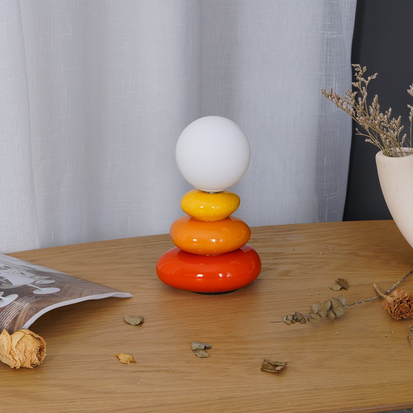 Devenu Ceramics Playful Table Lamp-Neutral Decor