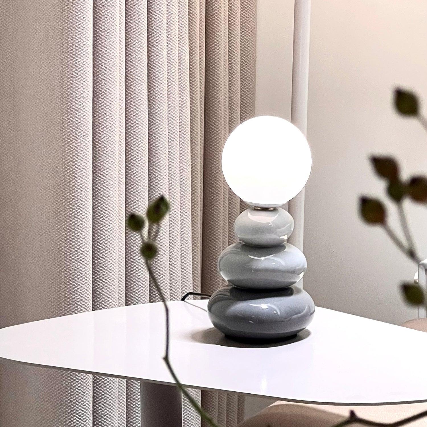 Devenu Ceramics Playful Table Lamp-Neutral Decor