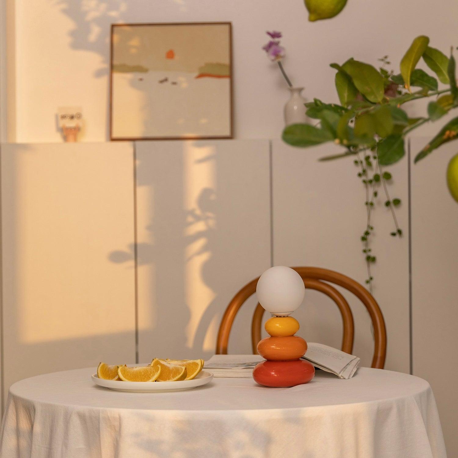 Devenu Ceramics Playful Table Lamp-Neutral Decor