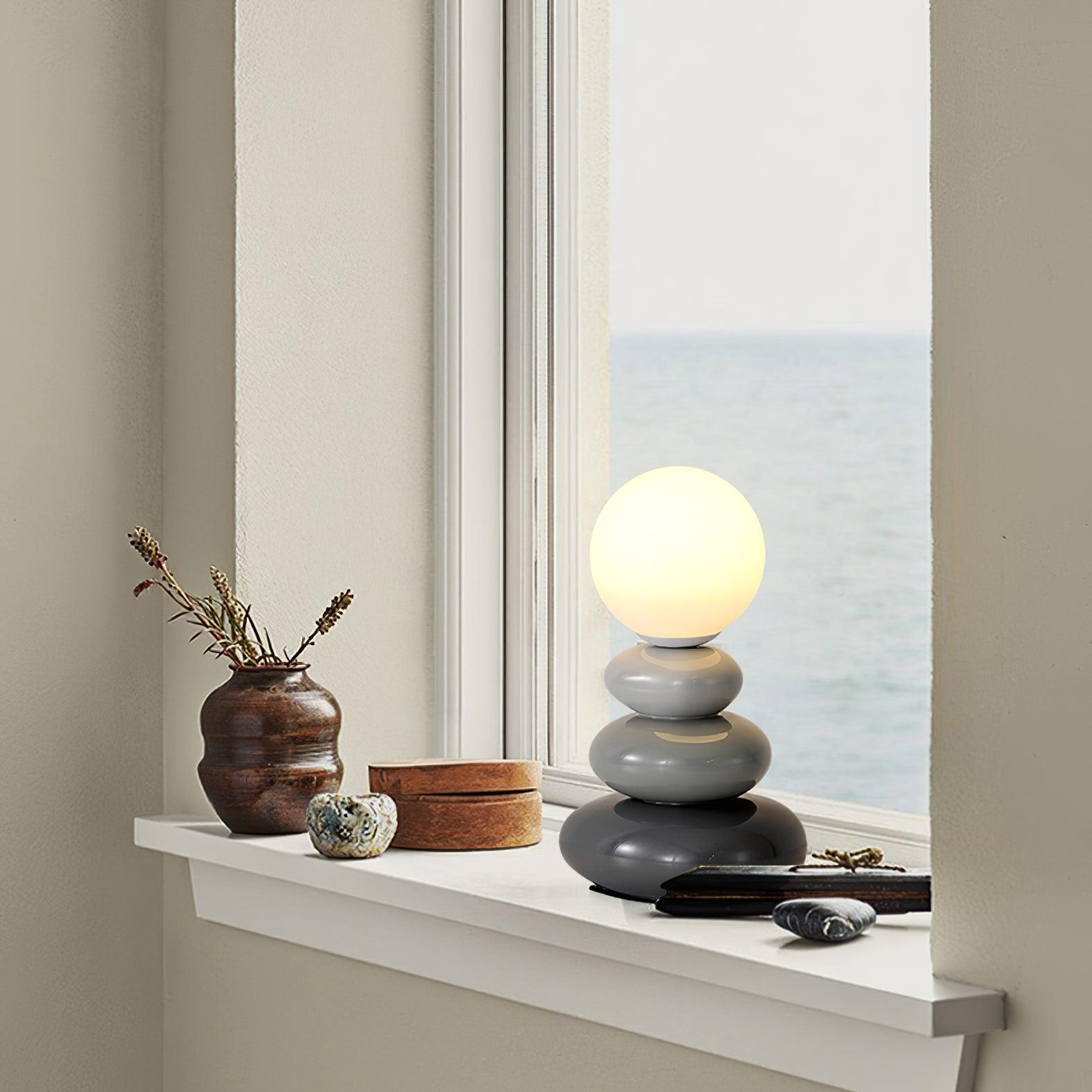 Devenu Ceramics Playful Table Lamp-Neutral Decor