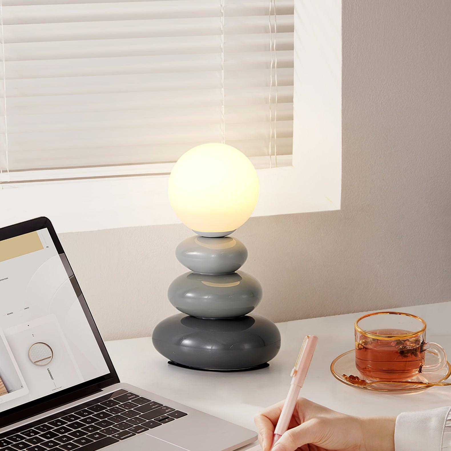 Devenu Ceramics Playful Table Lamp-Neutral Decor