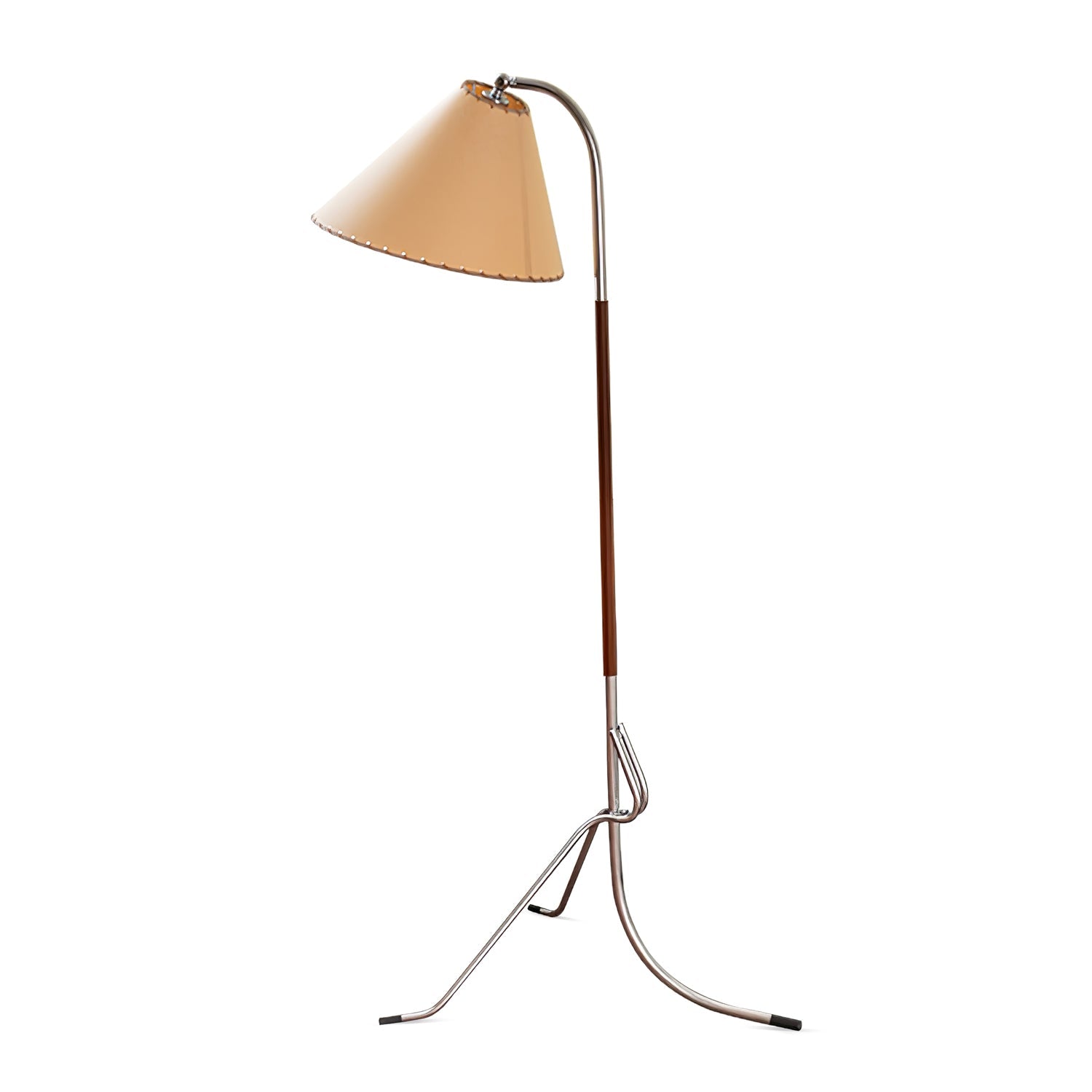Lysandir Arc-shaped Wood Floor Lamp-Neutral Decor