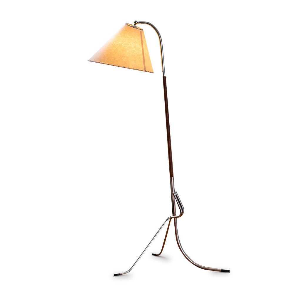 Lysandir Arc-shaped Wood Floor Lamp-Neutral Decor