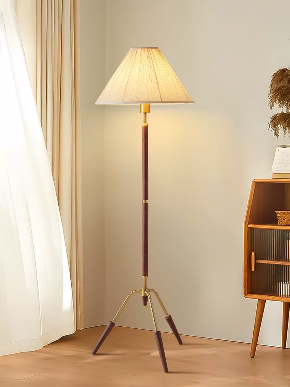 Tripod Base Floor Lamp-Neutral Decor
