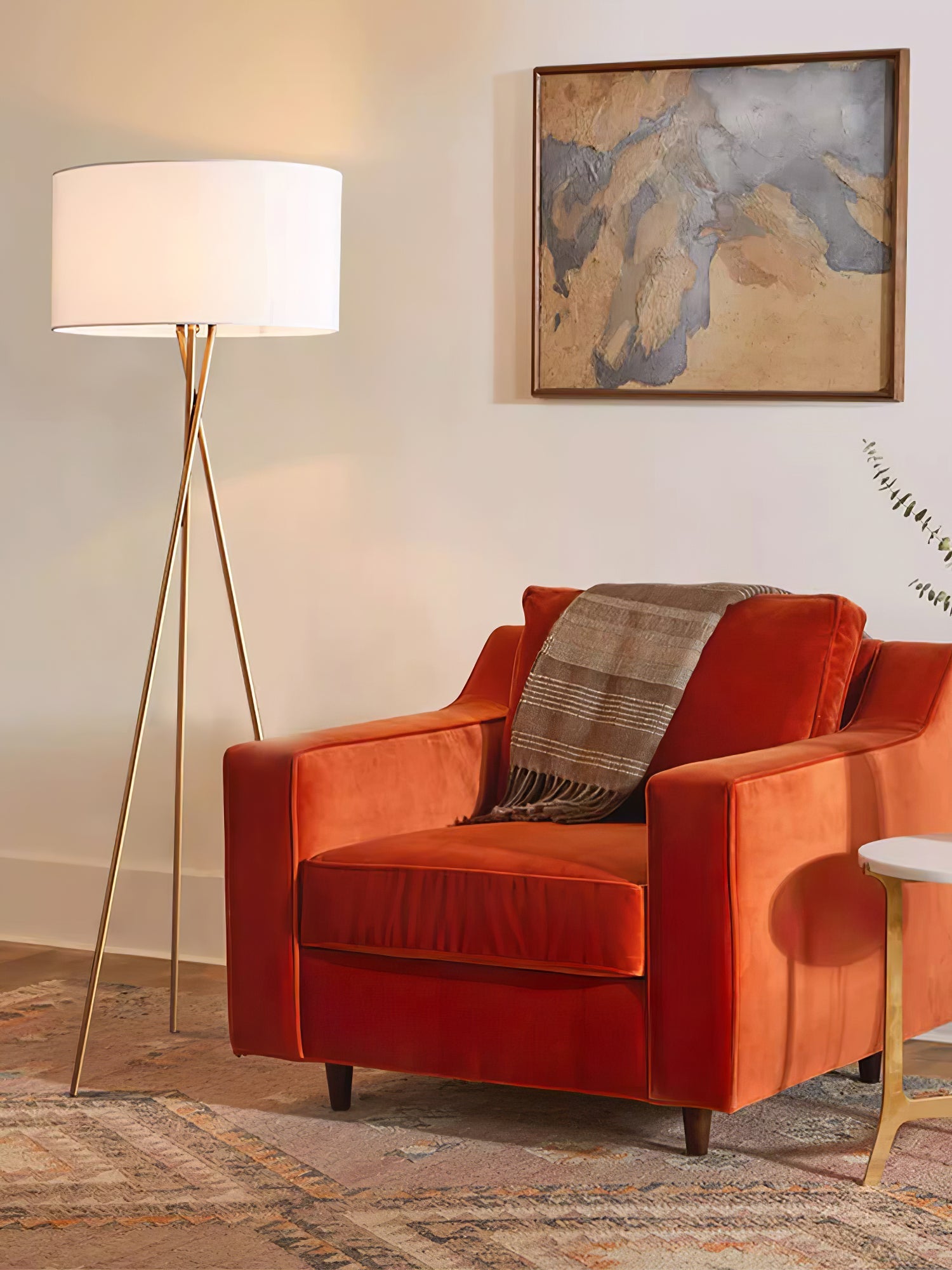 Zander Minimalist Fabric Floor Lamp-Neutral Decor