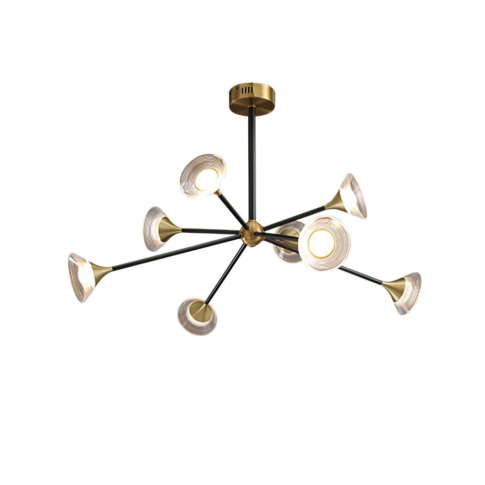 Myzoraris Mid Century Modern Glass Chandelier-Neutral Decor