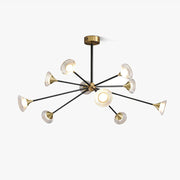Myzoraris Mid Century Modern Glass Chandelier-Neutral Decor