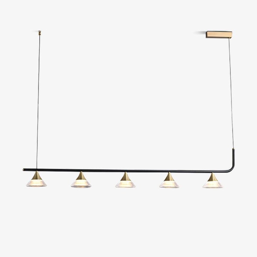 Lyra Mid Century Modern Brass Pendant Light-Neutral Decor