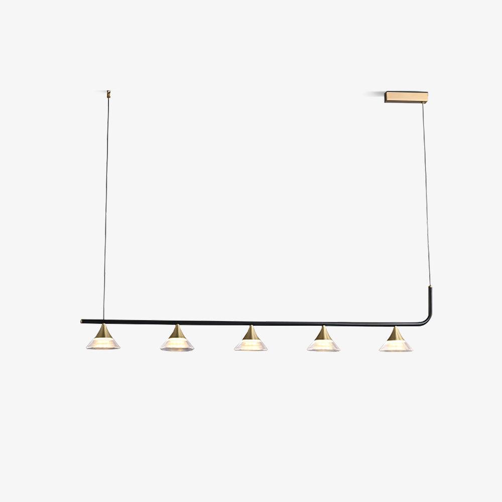Lyra Mid Century Modern Brass Pendant Light-Neutral Decor