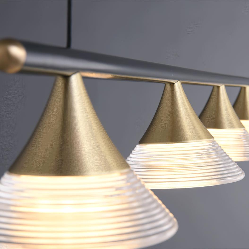 Lyra Mid Century Modern Brass Pendant Light-Neutral Decor