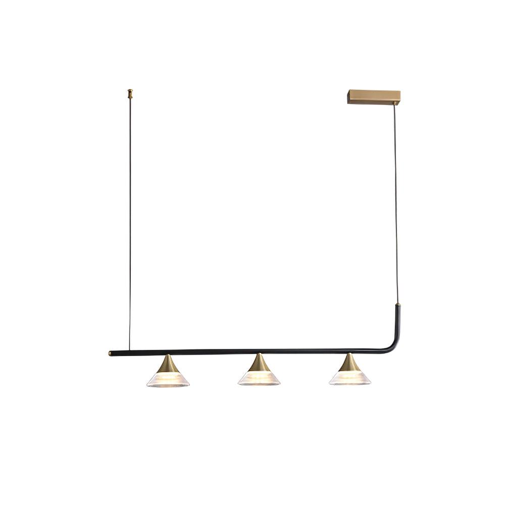 Lyra Mid Century Modern Brass Pendant Light-Neutral Decor