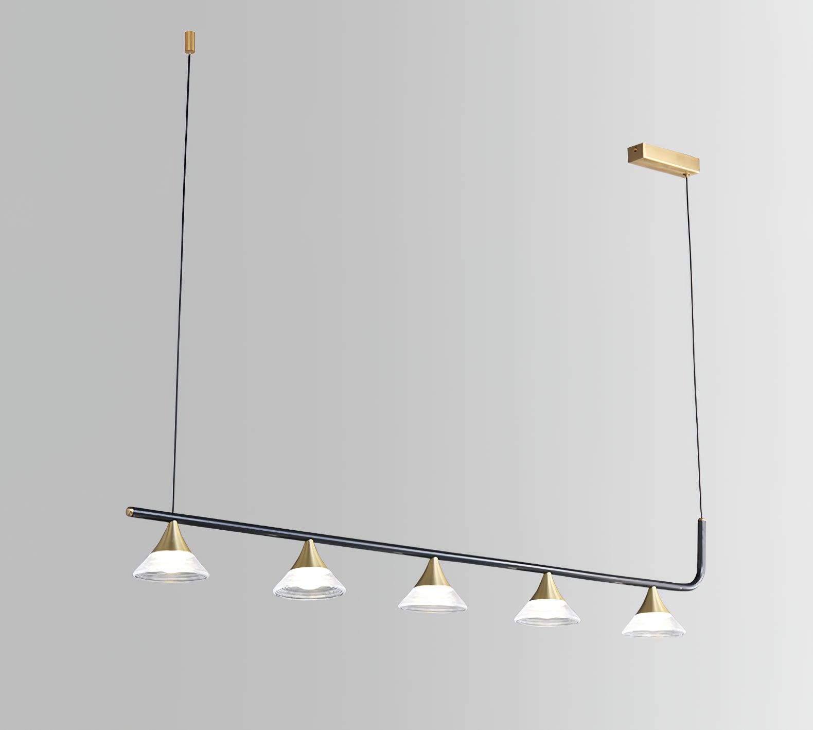 Lyra Mid Century Modern Brass Pendant Light-Neutral Decor