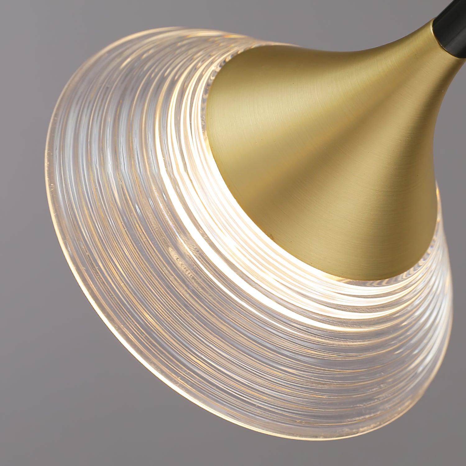 Lyra Mid Century Modern Brass Pendant Light-Neutral Decor
