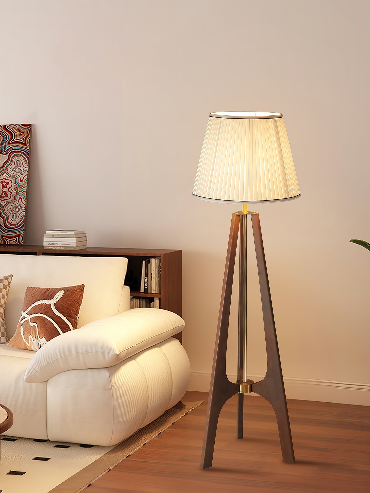 Halvyn Tripod Floor Lamp-Neutral Decor