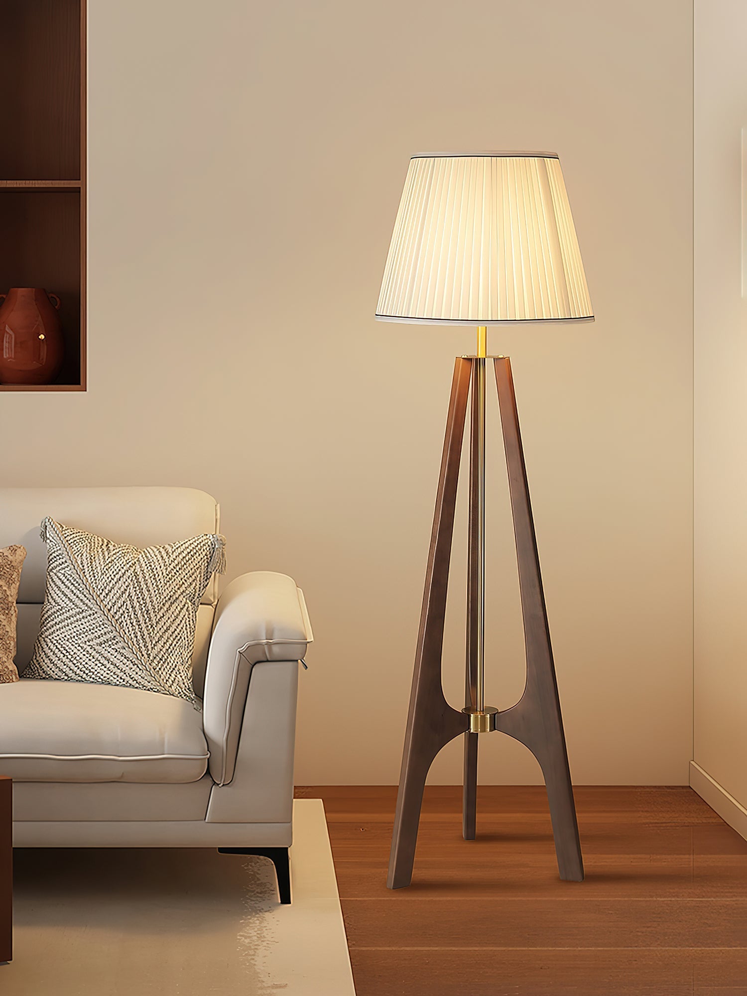 Halvyn Tripod Floor Lamp-Neutral Decor