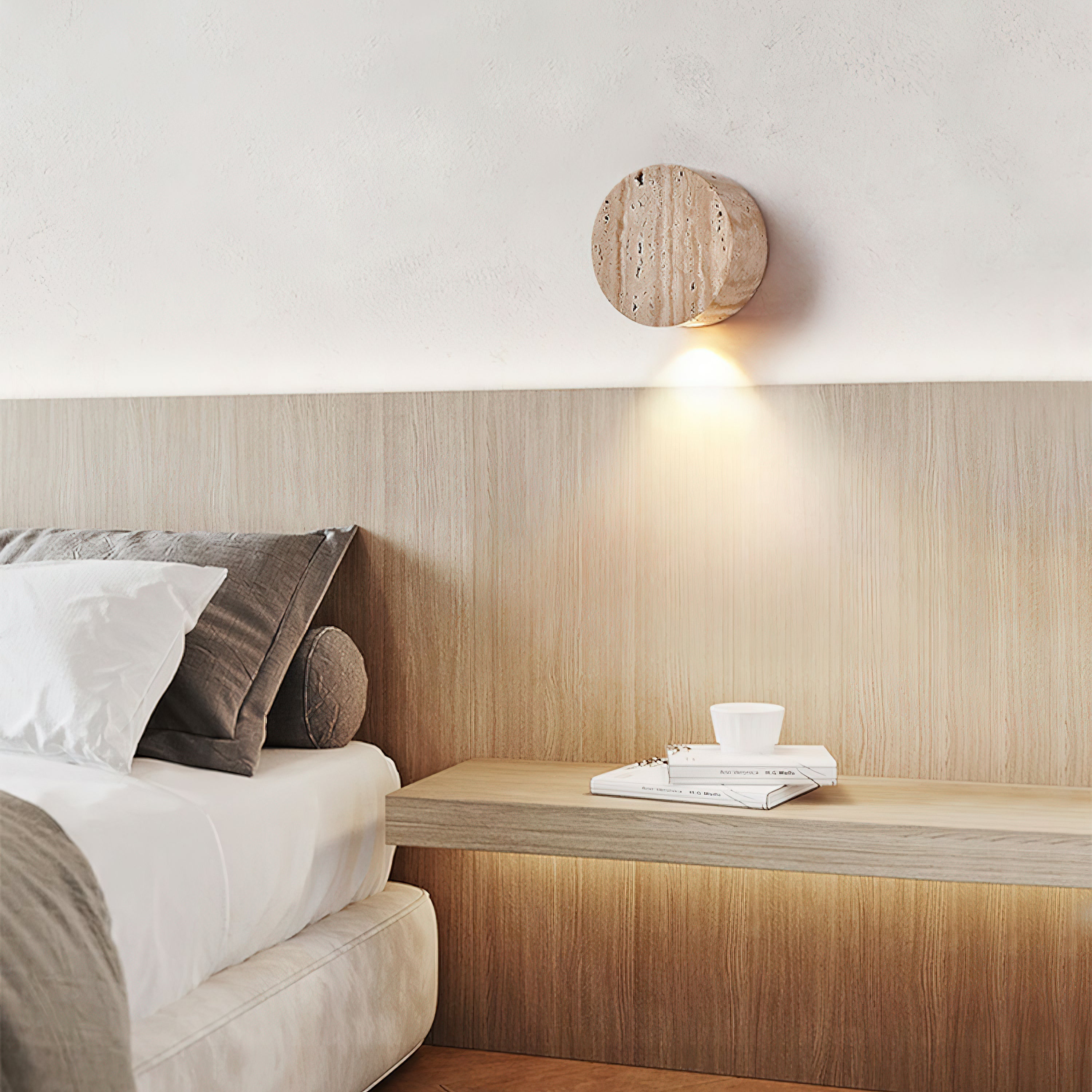 Mira Travertine Wall Lamp