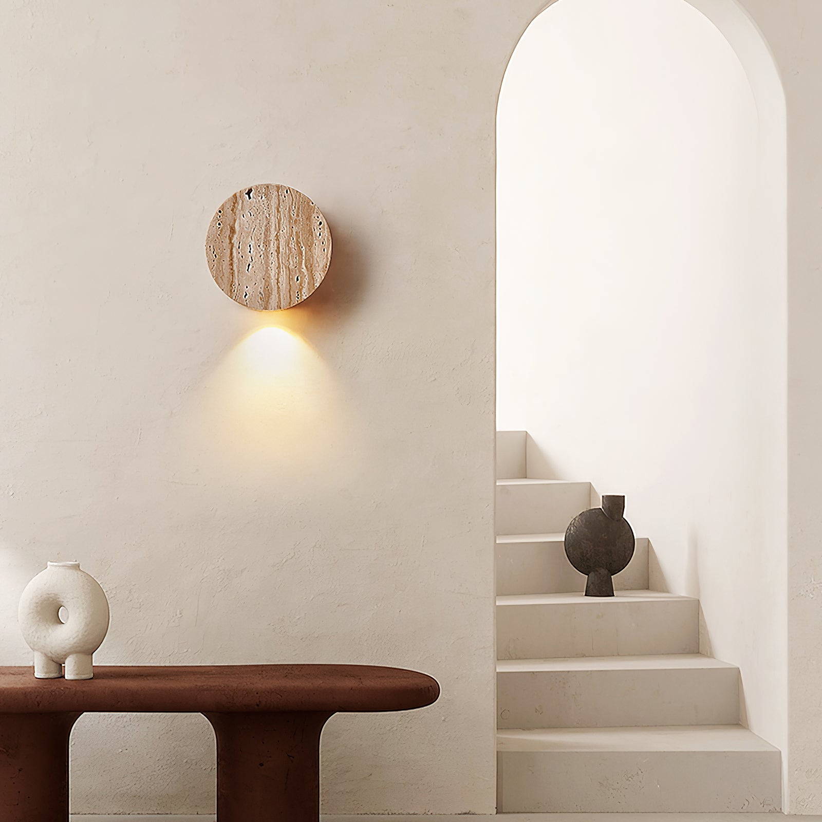 Mira Travertine Wall Lamp