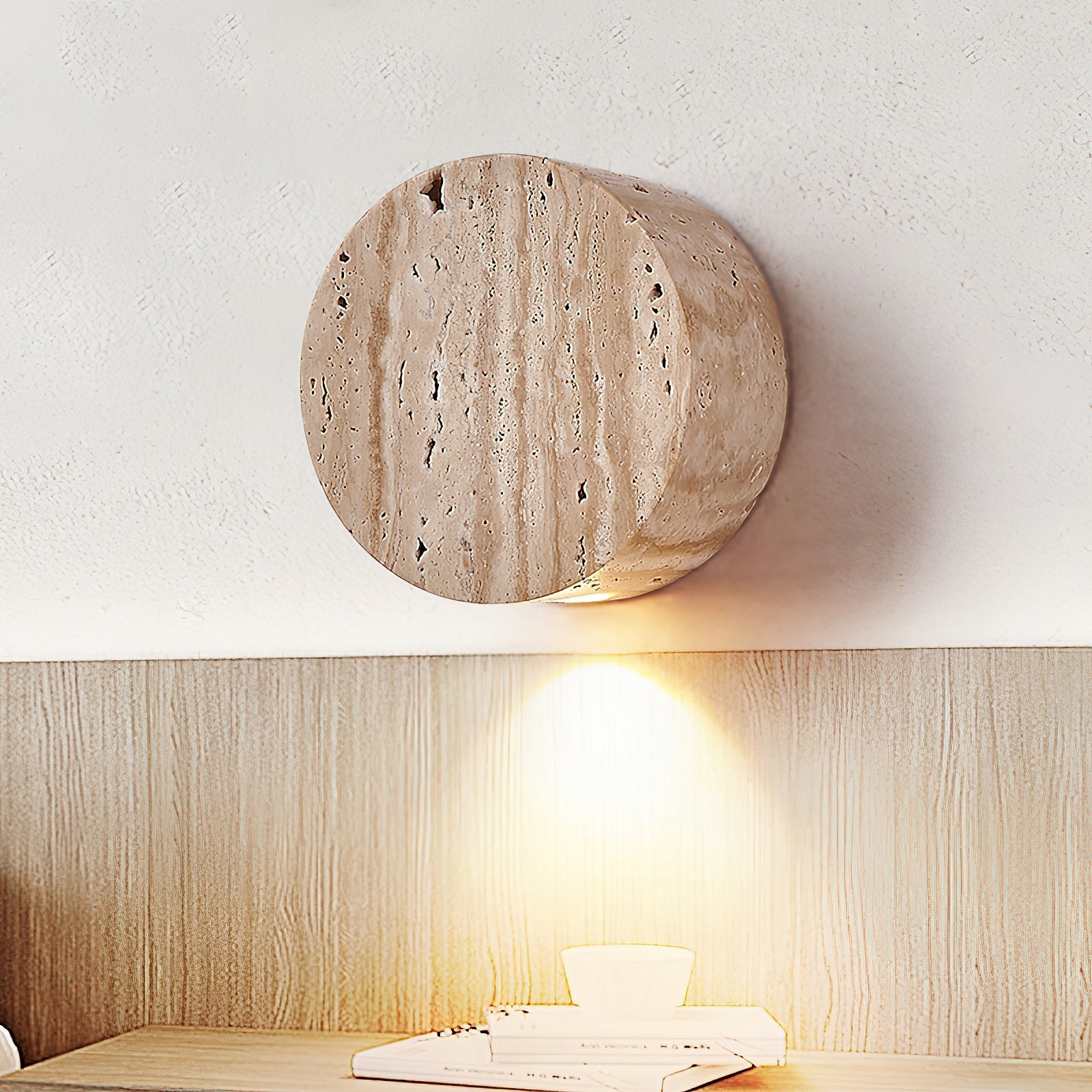 Mira Travertine Wall Lamp